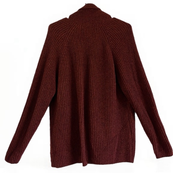 J. Ashford Women's Open Front Cable Knit Cardigan - Picture 5 of 6